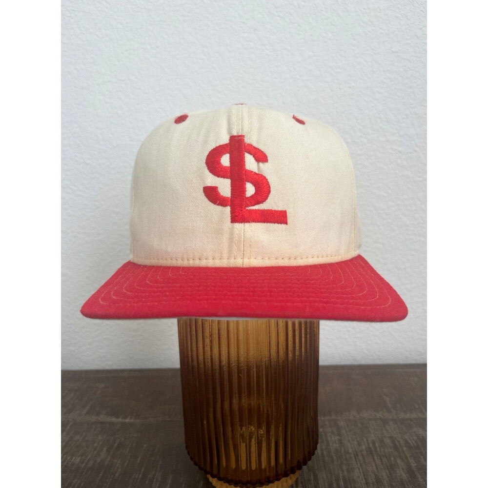 Vintage St. Louis Cardinals MLB New Era White/Red Hat w/ Red SL Logo Size 7 1/8
